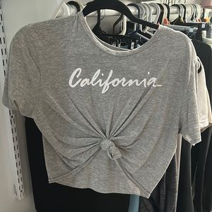 grey T shirt